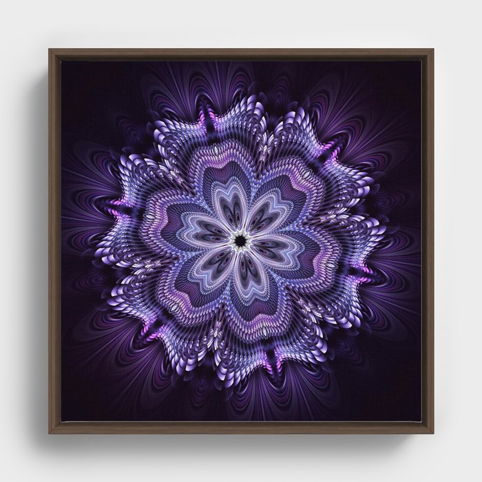 Purple Framed Canvas