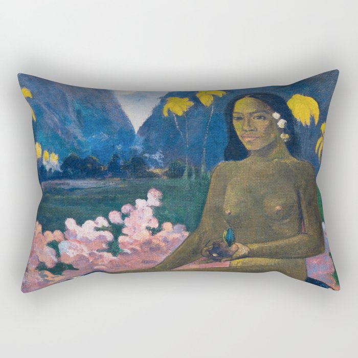 The Seed of the Areoi by Paul Gauguin Rectangular Pillow