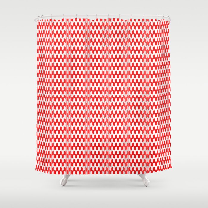 Retro Outdoor Party Red Shower Curtain