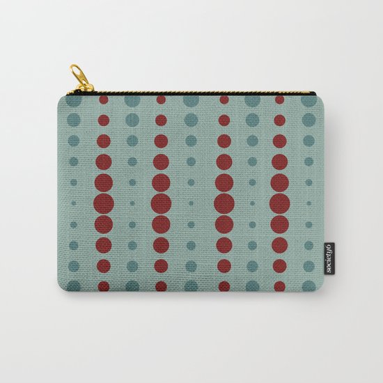 Geometric red-circle-pop Carry-All Pouch