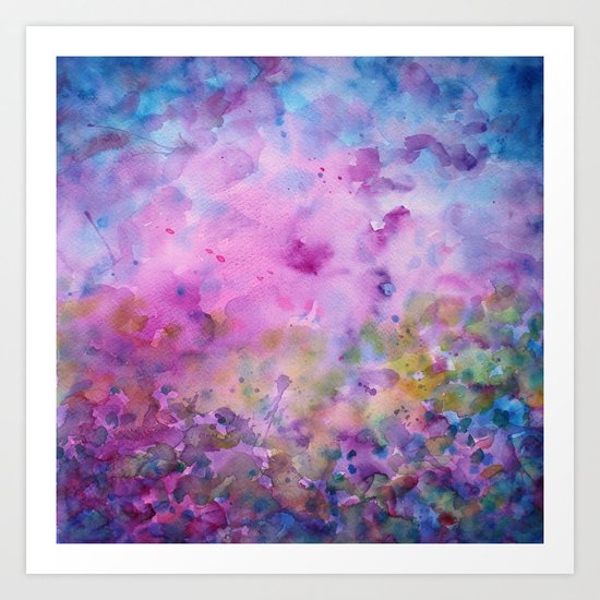 Purple Mystical Spring Art Print