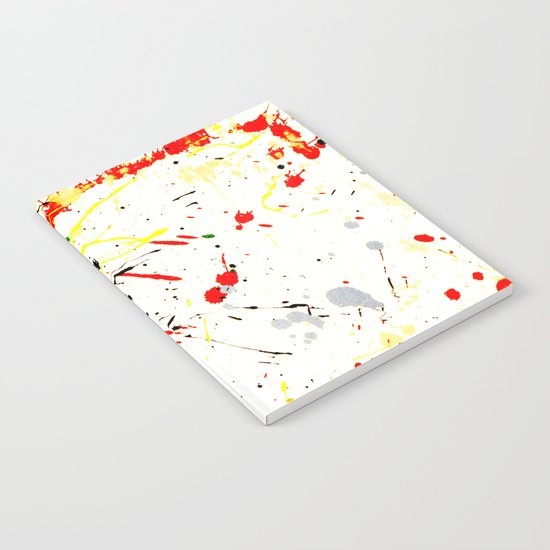 Paint Splatter Notebook