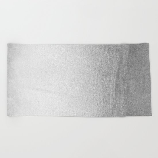 Moonlight Silver Beach Towel