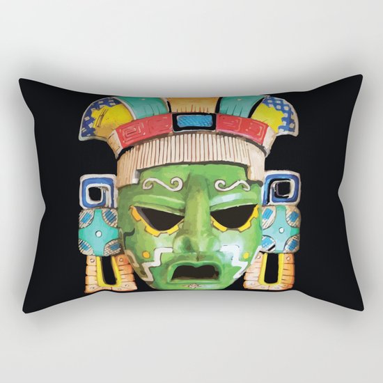 Masks of Mexico Rectangular Pillow