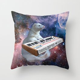 Space Ferret Throw Pillow