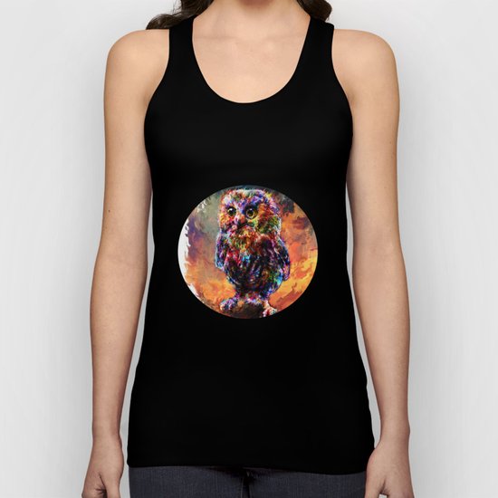 brave little owl Unisex Tank Top