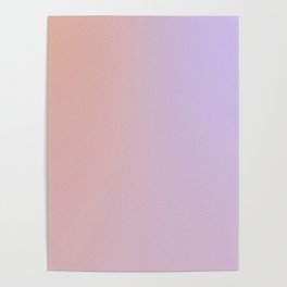 Abstract muted pastel gradient with noise Poster