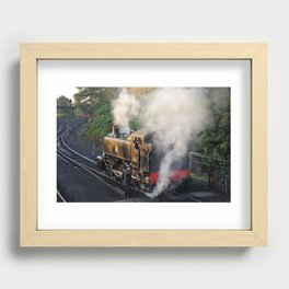 Train Driver's early morning start Recessed Framed Print