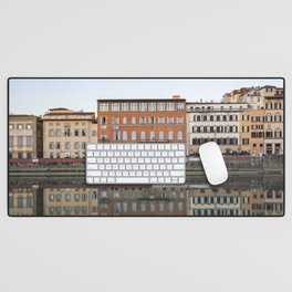 Florence Reflected in the Arno  |  Travel Photography Desk Mat