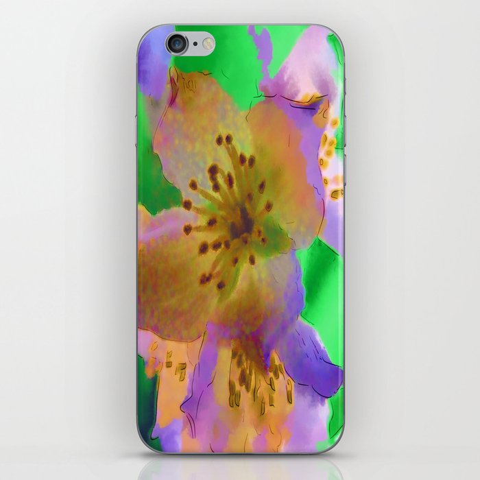 Purple Flowers - Watercolour Painting iPhone Skin