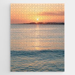 Endless sunset | Sunset at the beach Jigsaw Puzzle