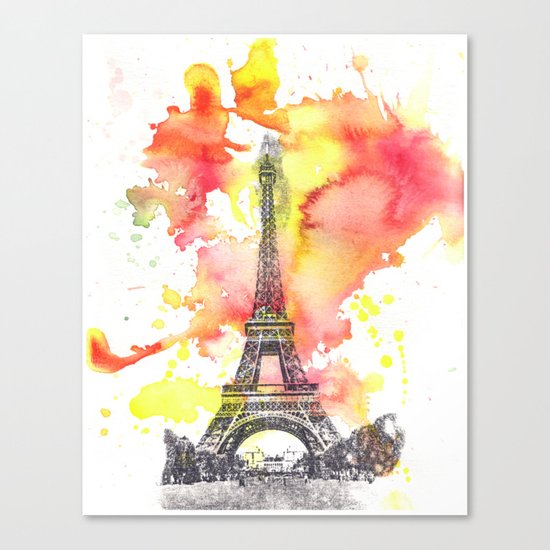 Eiffel Tower in Paris France Canvas Print