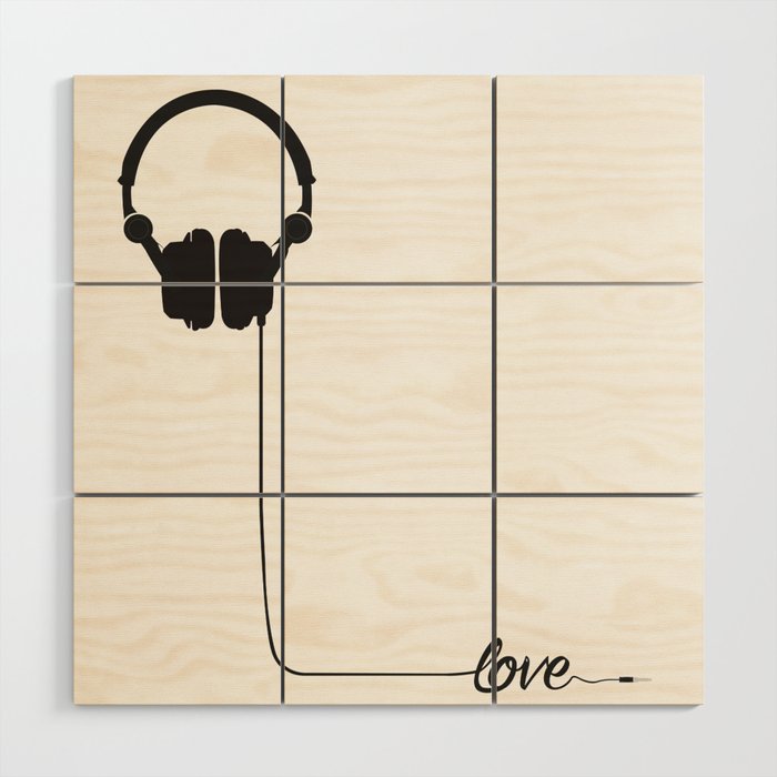 For the love of music 2.0 Wood Wall Art
