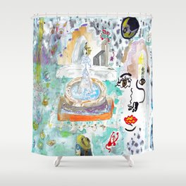 Garden of the Sacred Rose Shower Curtain