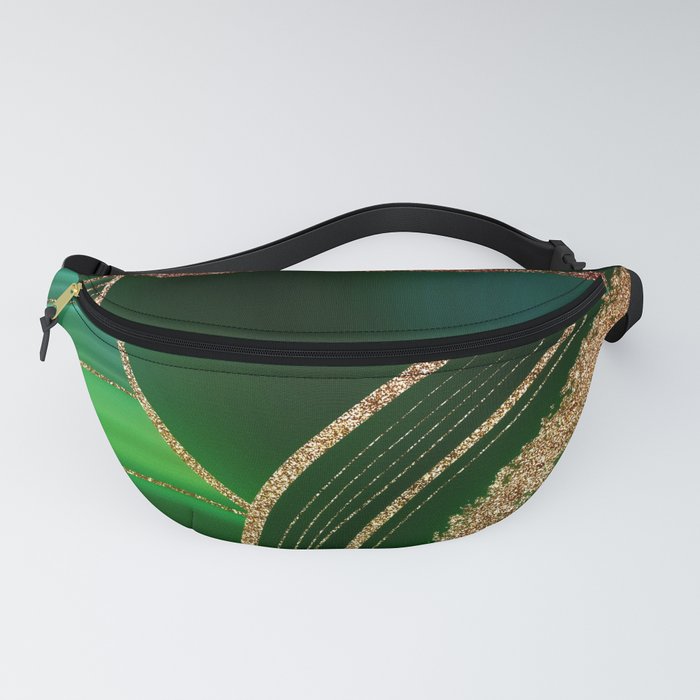 Abstract Luxury Emerald Marble  Fanny Pack