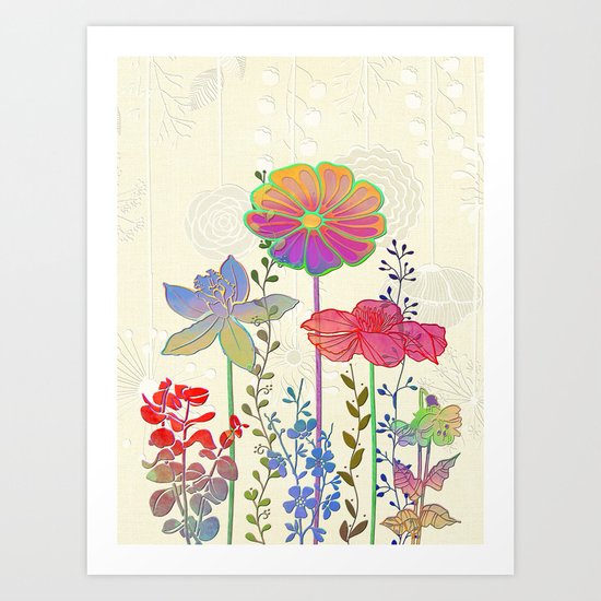 Flower Tales 4 Art Print