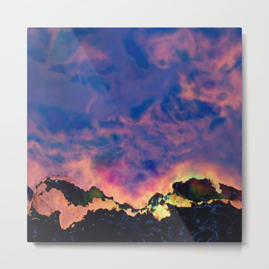 The World On Fire Metal Print