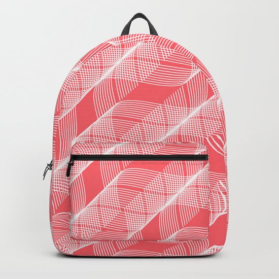 Coral Red Helix Backpack