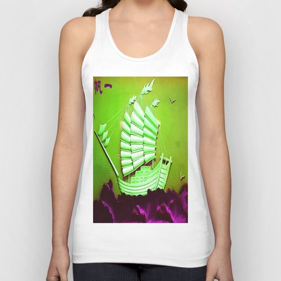 Asian Battle Ship Unisex Tank Top