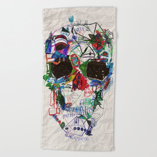Ruzgars Skull Beach Towel