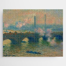 Claude Monet Waterloo Bridge, Gray Day ,No.1, Jigsaw Puzzle