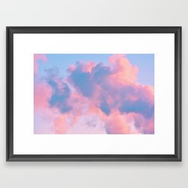cotton candy cloud Framed Art Print
