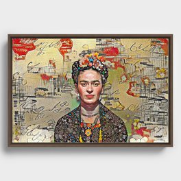 Nostalgic Frida Framed Canvas