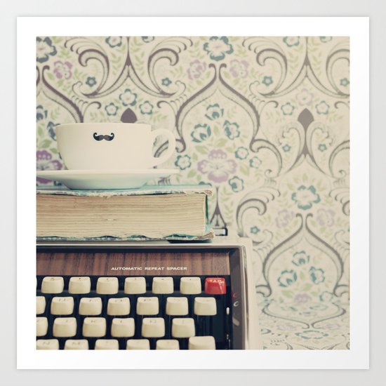 Type and Coffee Art Print