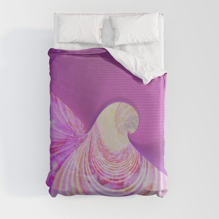 The pink wave Duvet Cover