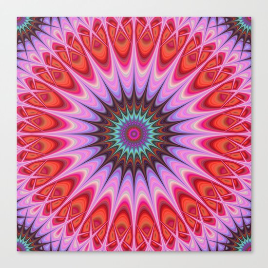Quadrant mandala Canvas Print