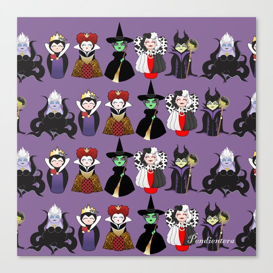 Evil kokeshis Canvas Print