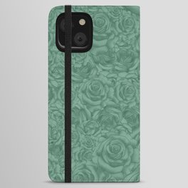 Green Roses iPhone Wallet Case