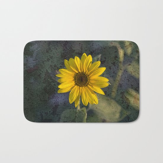 Sunflower texture Bath Mat