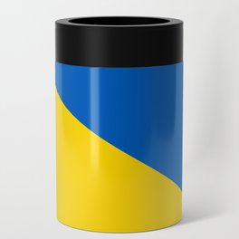 Sapphire and Yellow Solid Shapes Ukraine Flag Colors 4 100 Percent Commission Donated Read Bio Can Cooler