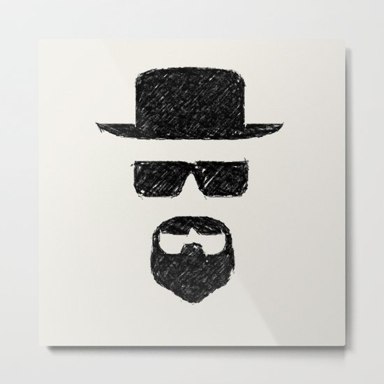 Heisenberg: Sketch Metal Print