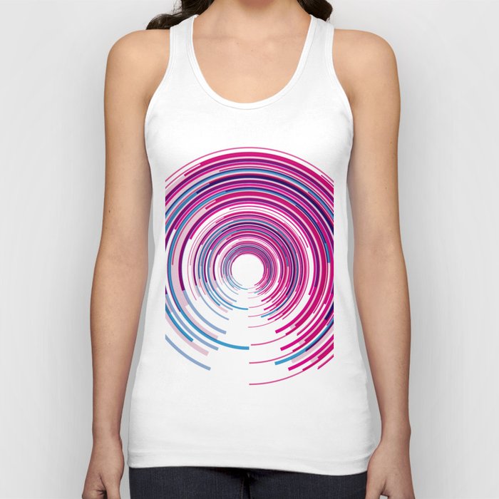 PURPLE AND BLUE SPINNER. Tank Top