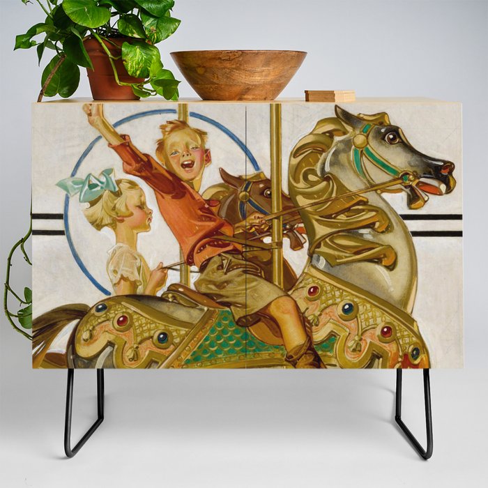 Carnival horse Credenza