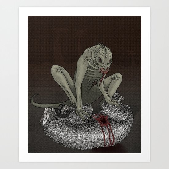 Chupacabra Art Print