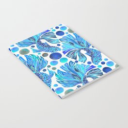 Siamese Fighting Fish – Blue Notebook
