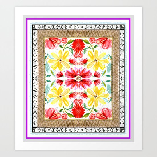 Flower Crush Art Print