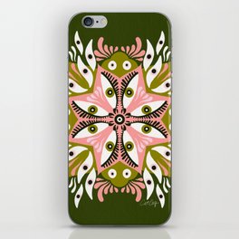 Trippy Mandala – Sage & Pink iPhone Skin