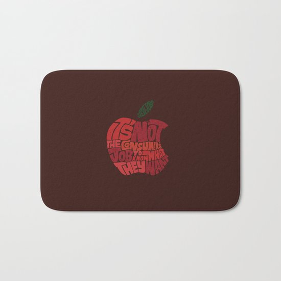 Steve Jobs on Consumers Bath Mat