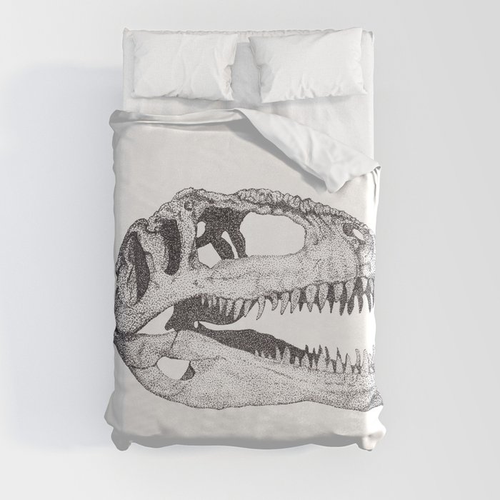 The Anatomy of a Dinosaur II Jurassic Park Duvet Cover by
