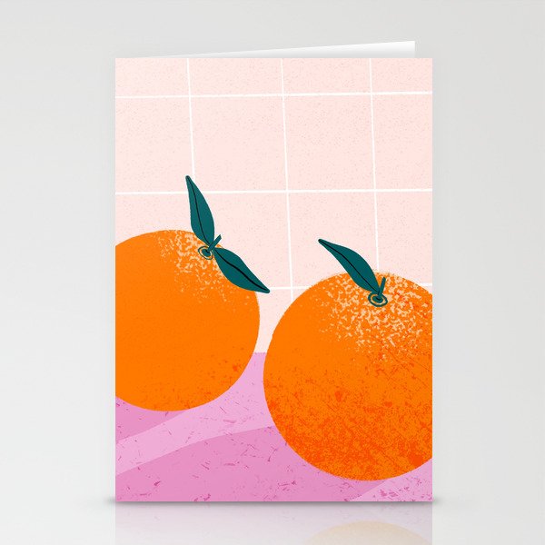 Kitchen oranges Stationery Cards