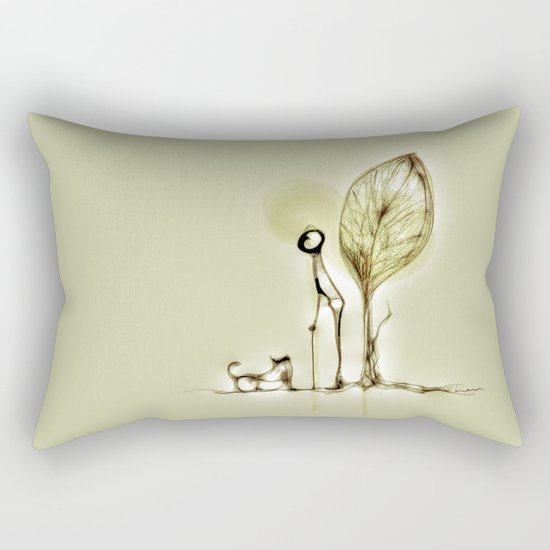 wait Rectangular Pillow