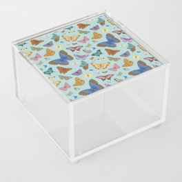 A Flutter Of Butterflies Pastel Botanical Acrylic Box