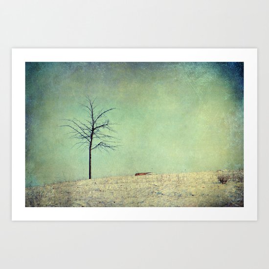 the hill Art Print
