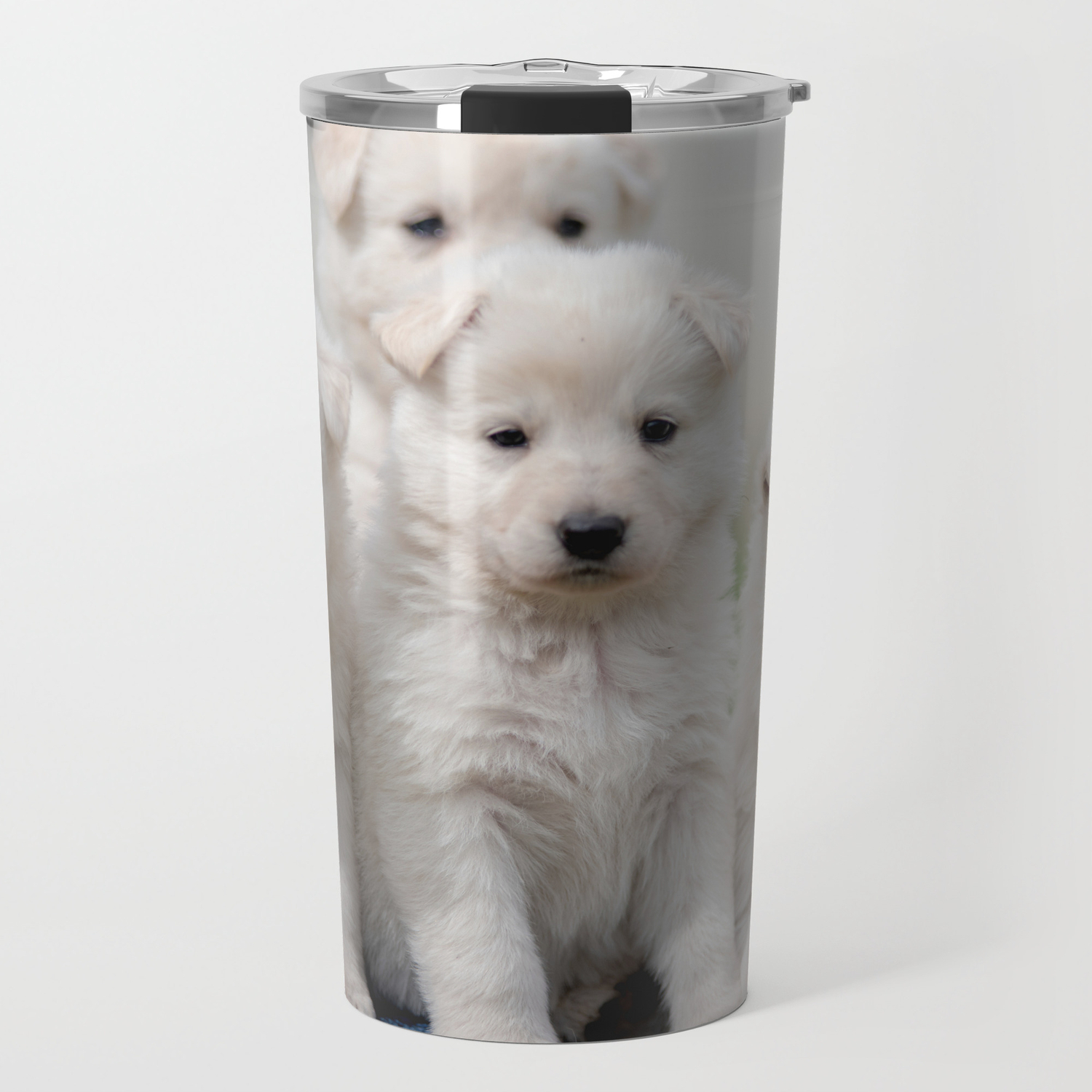Sugar Sweet 4 White Swiss Shepherd Dogs Travel Mug By Tanjariedel Society6
