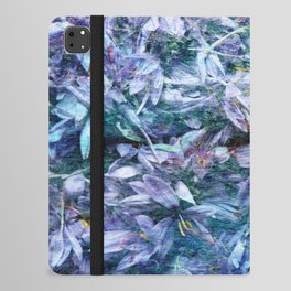 blue purple floral fairy bed iPad Folio Case
