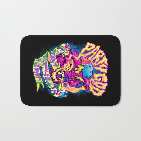 PARTY GOD (magenta) Bath Mat